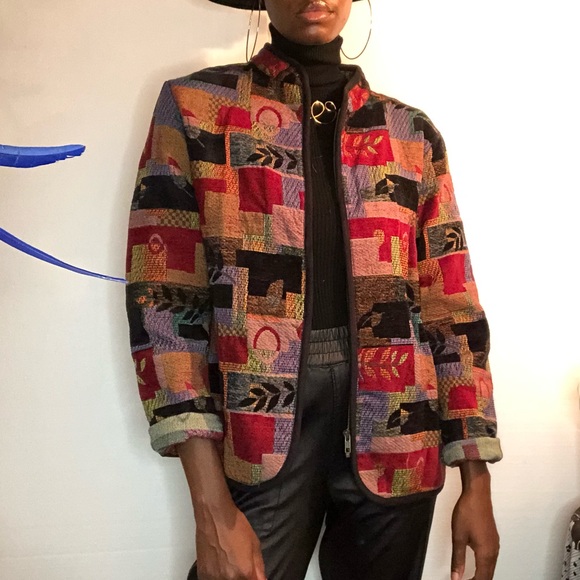 Vintage printed blazer/coat - Picture 10 of 12